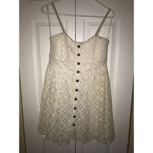 Cream Lace Summer Dress